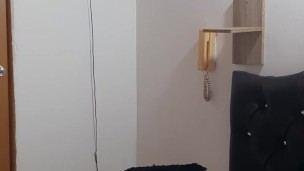 I suck my girlfriend's dildo and she gets horny.