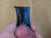 Cuming on Girlfriend's Fitbit Watch Bands (Wristwatch fetish) 16/16