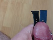 Cuming on Girlfriend's Fitbit Watch Bands (Wristwatch fetish) 3/16