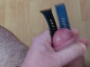 Cuming on Girlfriend's Fitbit Watch Bands (Wristwatch fetish) 8/16