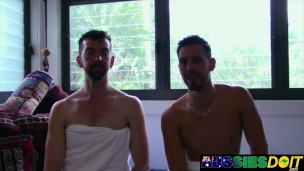 Horny Aussie Bodhi Gives Larkin Satisfying Bareback Sex