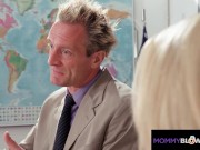 MommyBlowsBst - Blonde Busty Milf Sucks Teacher's Cock For Better Grades 2/16