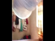 BLACK AFRICAN GUY PLAYS WITH HIS BlG UNCUT DICK WHILE HER SISTER IN LAW IS IN THE LIVING ROOM ‼️ 5/16