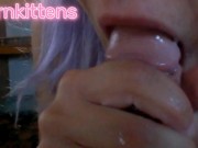 multiple suck jobs and cum in her mouth 13/16