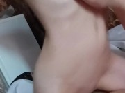 Beautiful slut enjoys riding a cock 3/16