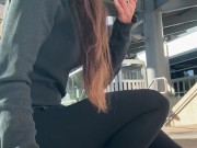 Finding A Spot At The Mall To Cum Hard | Public Orgasm | Outdoors 15/16