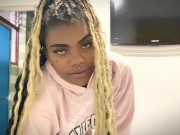 Brunette stepsister appears when I start masturbating 1/16