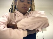 Brunette stepsister appears when I start masturbating 3/16