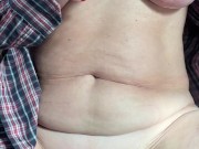 Milf with big tits and red nails reaches orgasm with vibrator