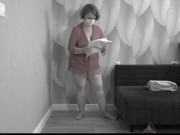 Mature BBW MILF tries on a nurse uniform. 2/16