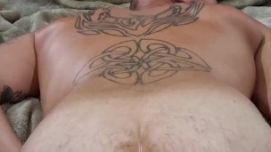Pillow fucking, close up hole and intense trembling orgasm.
