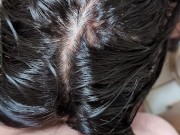 Cum on Asian ass after shower. So much cum. 3/16