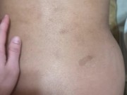 Cum on Asian ass after shower. So much cum. 8/16