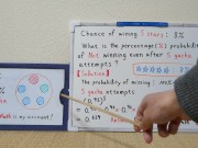 The probability of winning a 5-star item is 8%.[JapanMath]