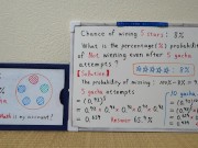 The probability of winning a 5-star item is 8%.[JapanMath] 13/16