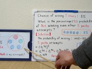 The probability of winning a 5-star item is 8%.[JapanMath] 14/16