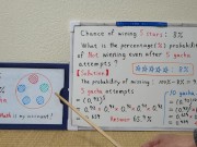 The probability of winning a 5-star item is 8%.[JapanMath] 16/16