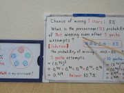 The probability of winning a 5-star item is 8%.[JapanMath] 2/16