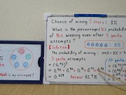 The probability of winning a 5-star item is 8%.[JapanMath] 7/16