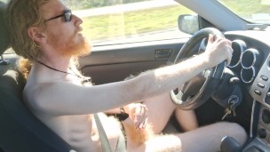Bisexual dude seduced into pumping his wood on the highway