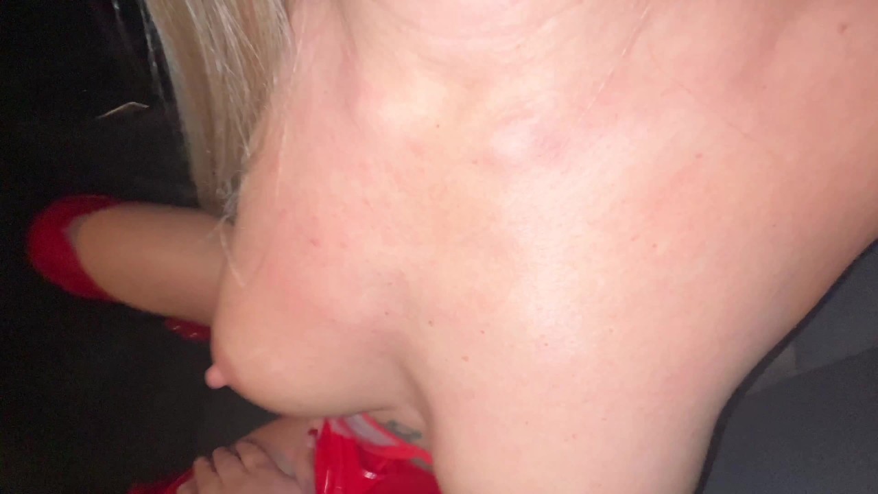 He stops a prostitute on the street and fucks her in the car in a public parking lot.