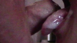 Milf blowjob close view with huge load of cum on my mouth