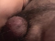 My stepsister moans with pleasure as she chokes on my cock n' sticks out her tongue waiting for cum 12/16