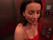 Hot Milf with big tits gets fucked hard near the elevator 1/16