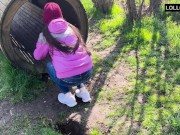 Seduced Him in the Forest – Blowjob & Cum on My Ass in the Summer Heat 🔥👅 (Real Outdoor) 13/16