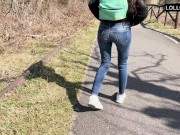 Seduced Him in the Forest – Blowjob & Cum on My Ass in the Summer Heat 🔥👅 (Real Outdoor) 5/16