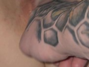 Leaking pussy gets a good fingering after hard orgasm 7/16