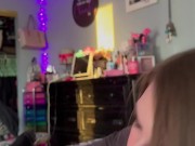 REAL TINDER DATE! I invited a complete stranger over to fuck my throat, watch me gag on his cock 8/16