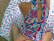 minha namorada magrinha com aparelho antes de ir à igreja 12/16