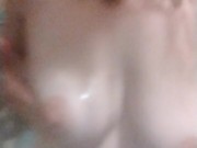 Talking to my boobs and rubbing them 4/16