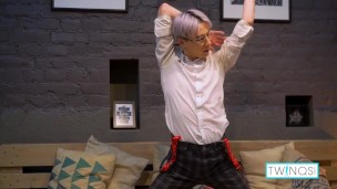 Purple Haired Twink Karol Gajda Masturbates