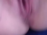 Teasing my pink pussy 12/16