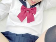TikTok Japanese school girl petite and tiny pink pussy