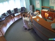 FEET Loving Doctor CUMS TWICE with a Redhead with Great Sexual Skills - Fake Hospital 2/16