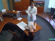 FEET Loving Doctor CUMS TWICE with a Redhead with Great Sexual Skills - Fake Hospital 4/16
