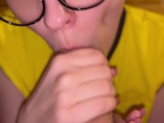 Sloppy Blowjob with Milk👅👅👅💦💦 14/16