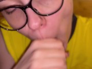 Sloppy Blowjob with Milk👅👅👅💦💦 8/16