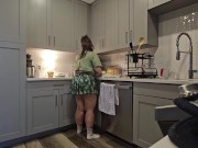 Thick & curvy stoner Cleans apartment, Smokes & gets naked 4/16