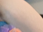 Couple playing with toys