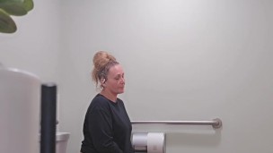 Milf doesn't know you see her peeing