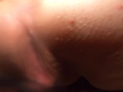 EXTREME CLOSE UP FUCK with DEEP CREAMPIE - Dripping Cum in Pantie 10/16