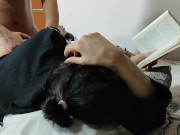 stepmom book reading سکس با مامان خوانده در حال کتاب خوندن قر برم ایرانی