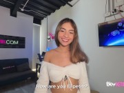 Beautiful 18yo girl comes to record her new sextape and fucking hard