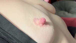 Nipples only; she came in a minute