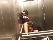 My fastest orgasm ever in a public elevator Dada Deville Real Amateur 5/16
