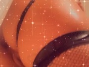 Solo anal masturbation